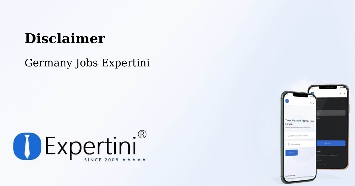 Disclaimer – Aschheim - Germany Jobs Expertini