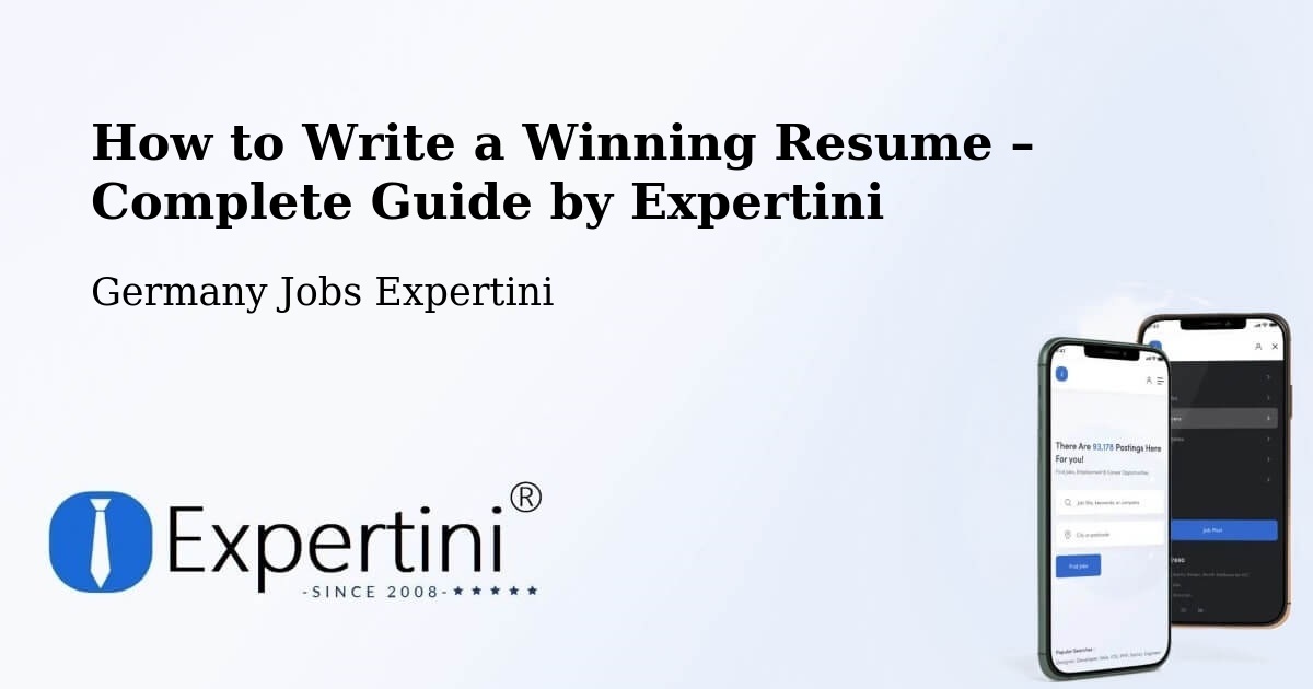 Resume Writing Guide for Job Seekers – Aschheim - Aschheim, Germany Jobs Expertini
